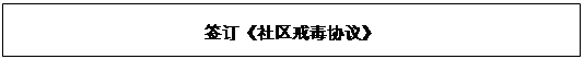 文本框: 签订《社区戒毒协议》